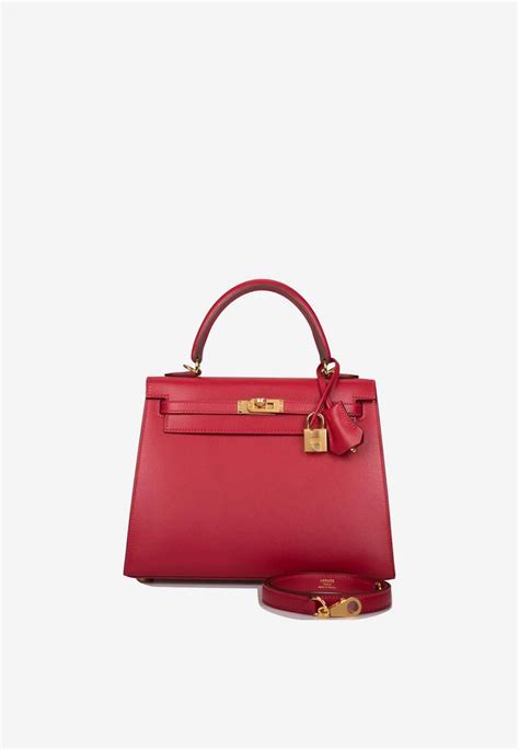 hermes kelly tadelakt|Hermès Kelly 25 Tadelakt Rouge Vif .